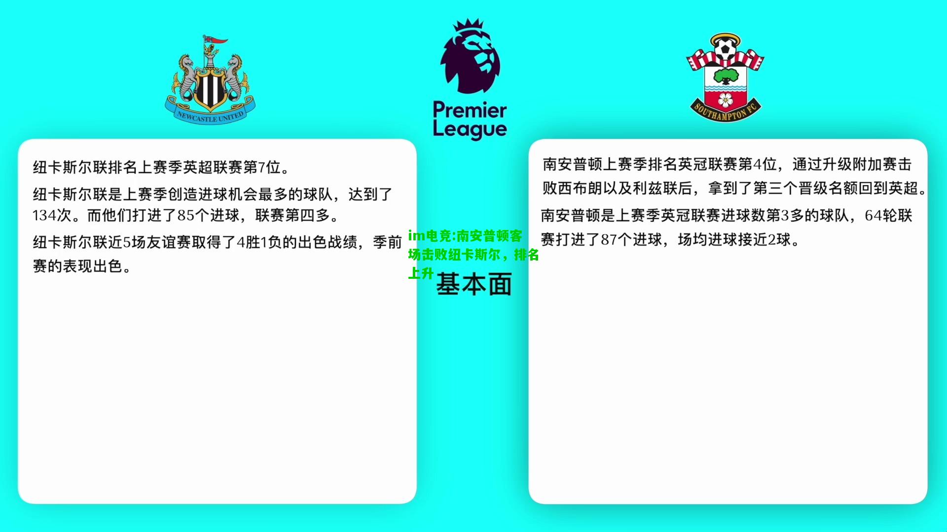 南安普顿客场击败纽卡斯尔，排名上升